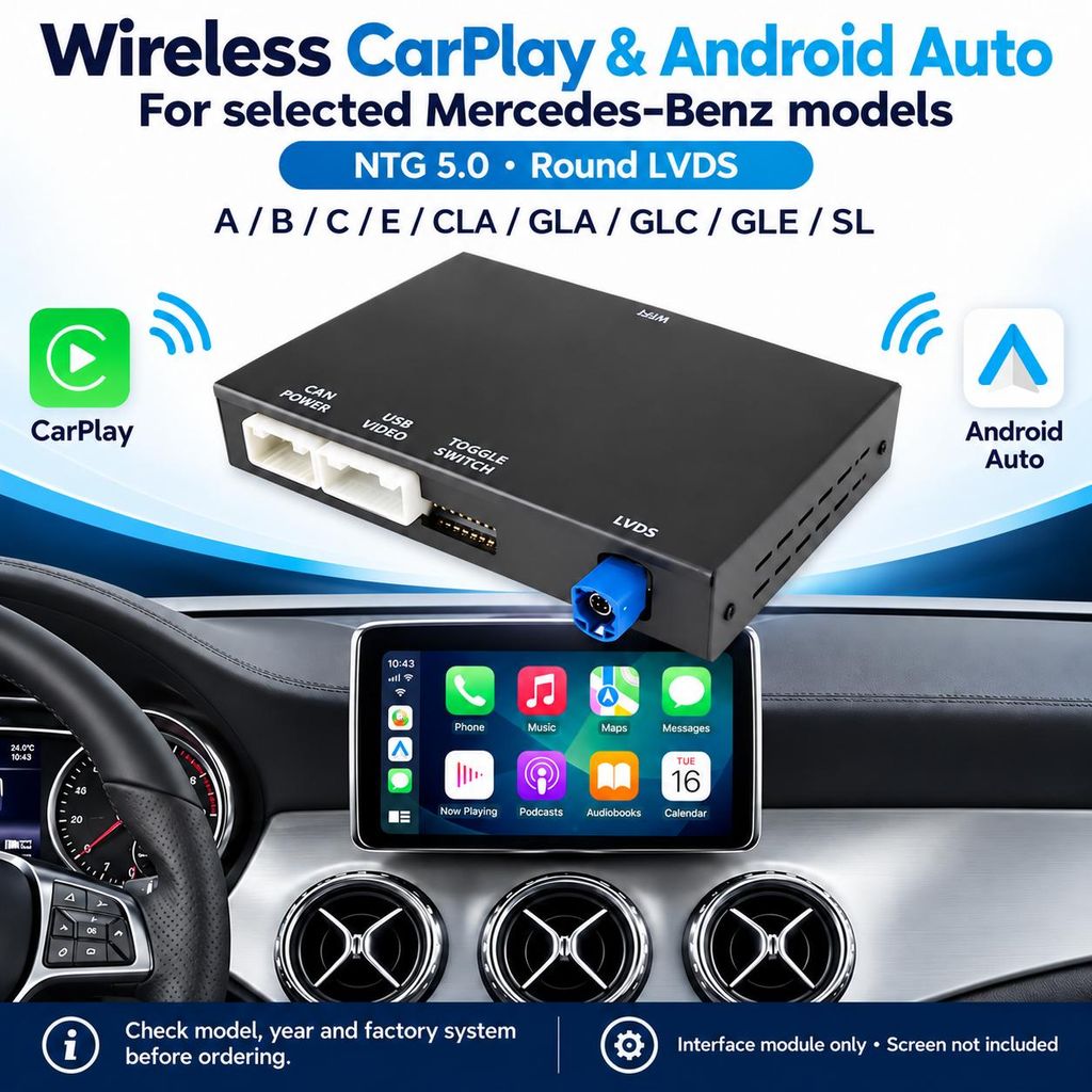 Bezdrôtové rozhranie CarPlay a Android Auto pre modely Obrázok produktu 