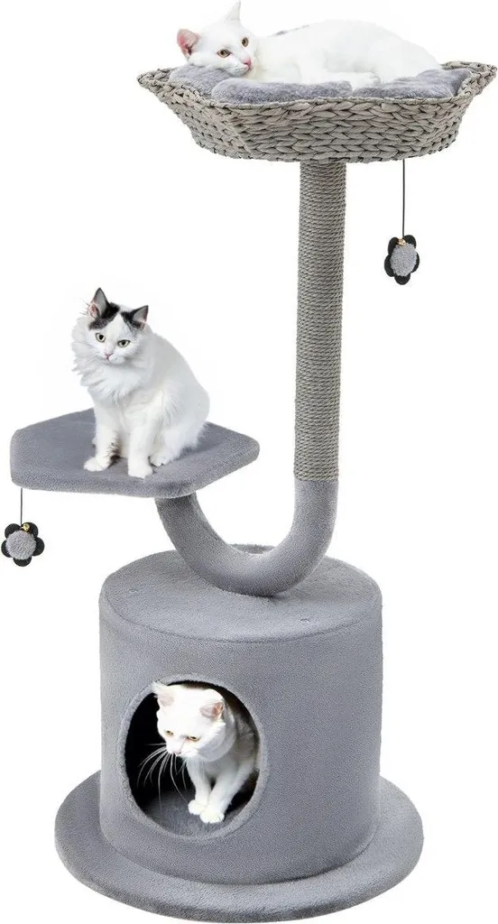 Tiragraffi Design Industriale per Gatti - Struttura Metallo 3 Piani