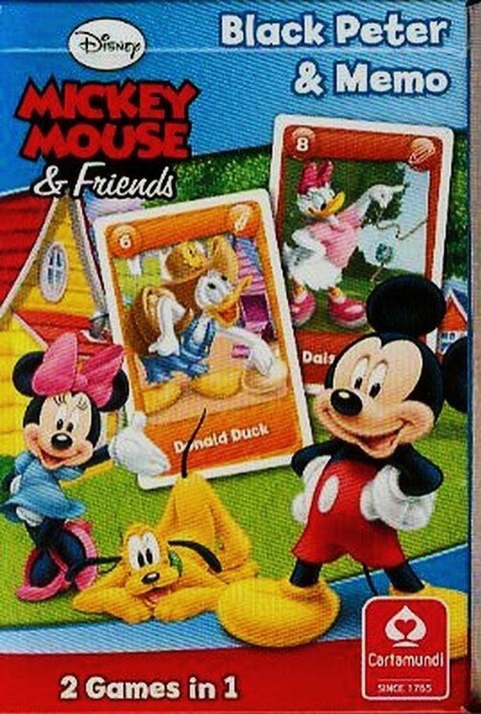 Das Spiel „Schwarzer Peter“ – Memo mit Mickey Mouse