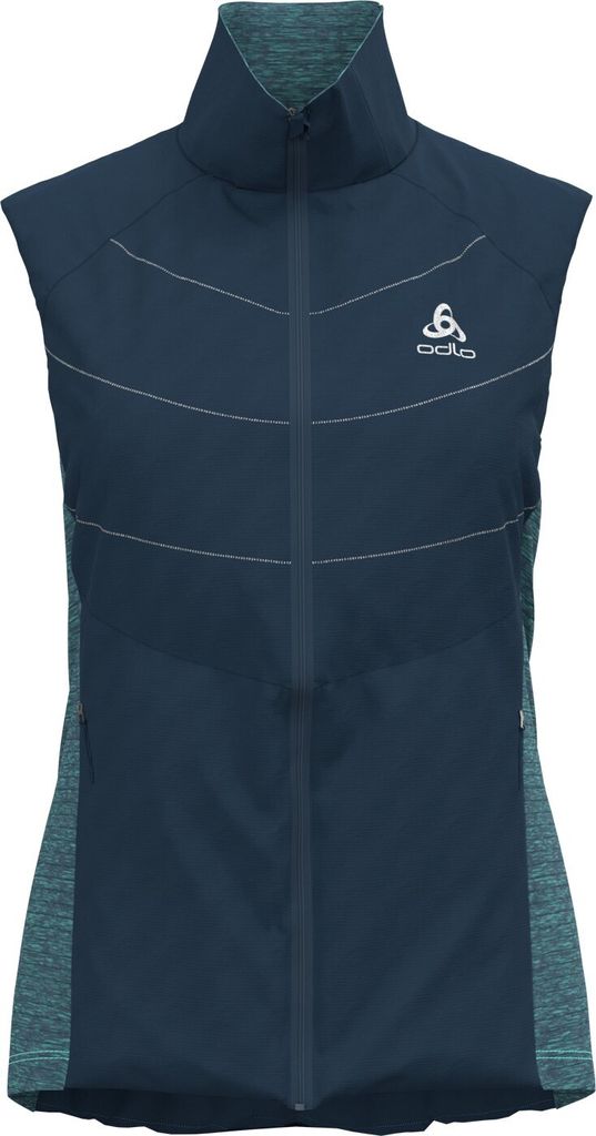 ODLO Vest Run Easy S-Thermic Weste Damen blau M