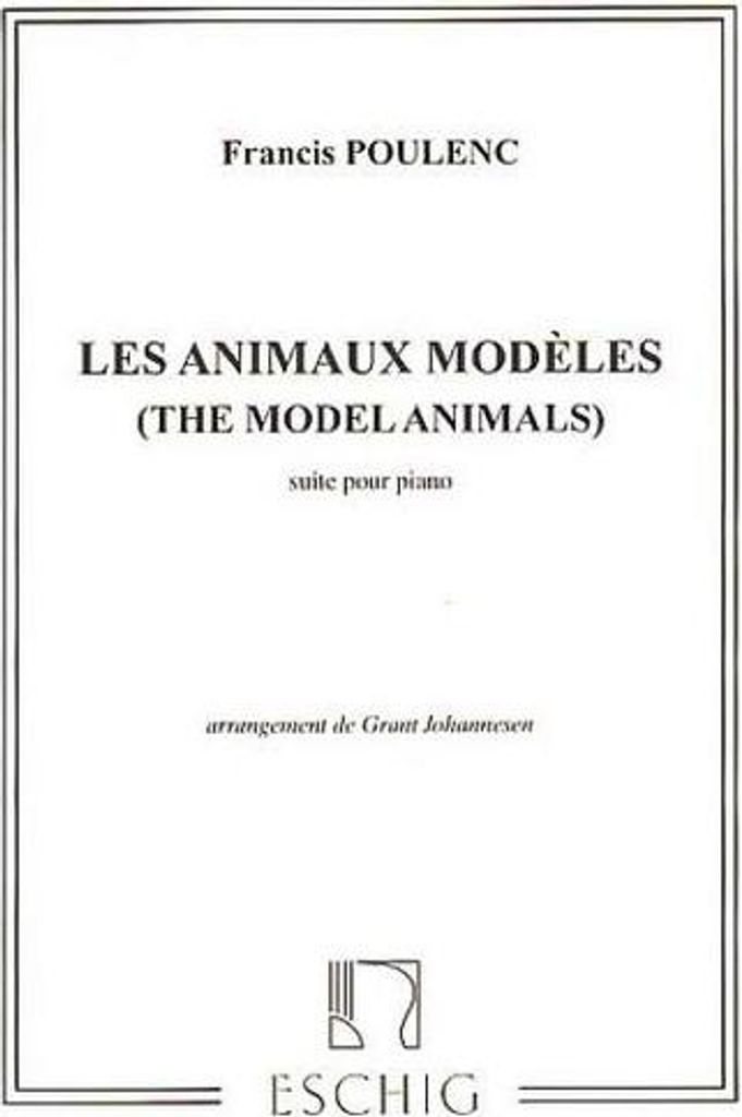 Les animaux modelesfor piano