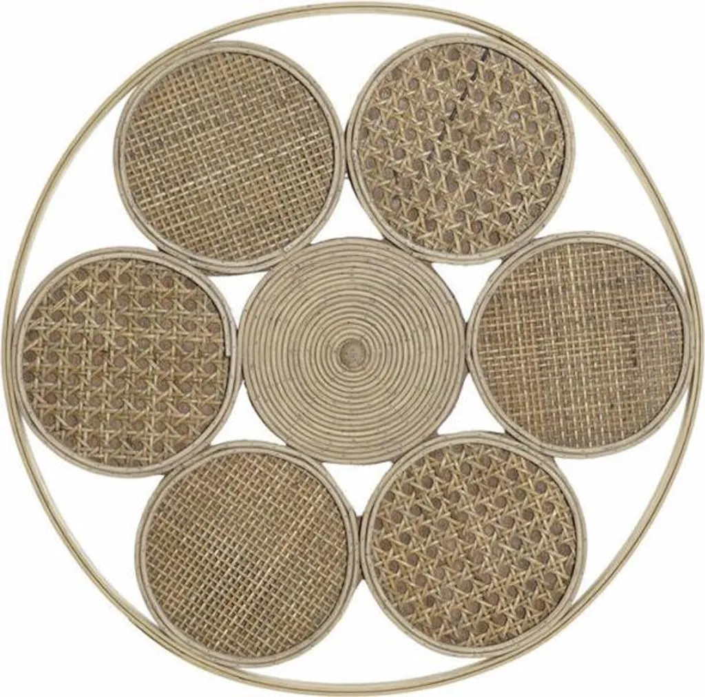 Tableau décoratif mural en bois naturel 45cm style scandinave chic