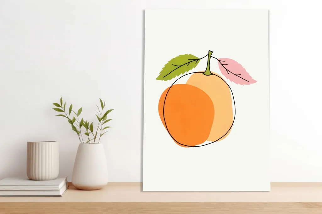 Quadro 70x100cm Moderno Frutta E Arancia E Pop Art Vintage - 4