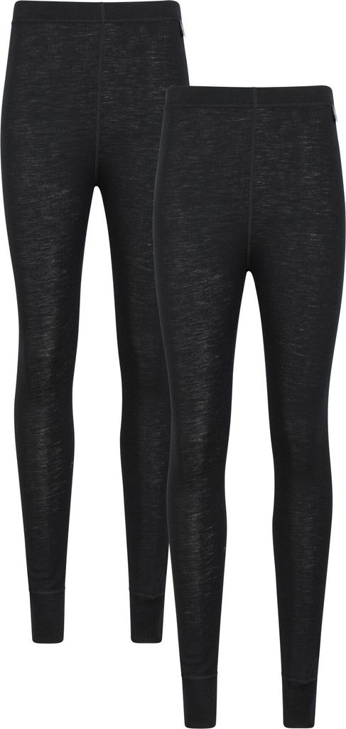 Mountain Warehouse - Baselayerhose für Damen (2er-Pack) MW2187 (34 DE) (Schwarz)