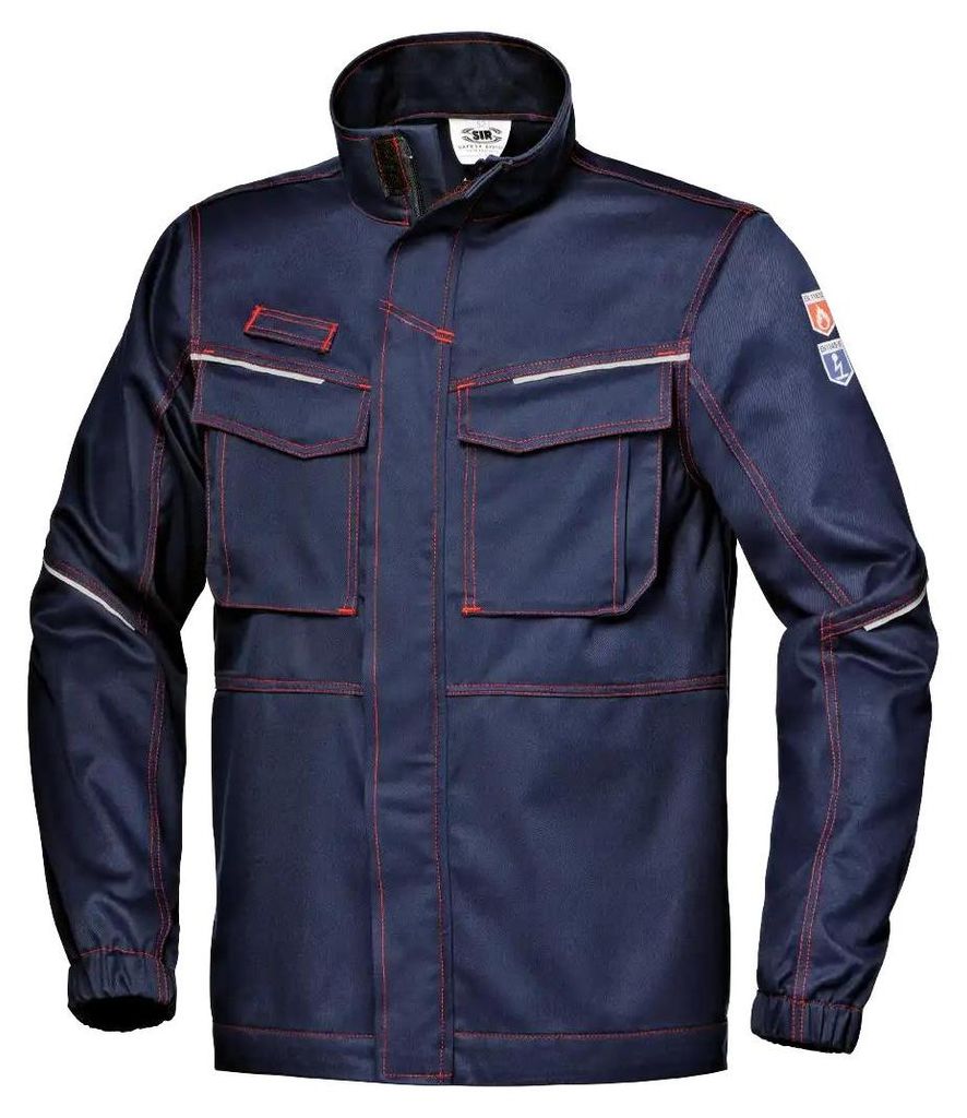 Sir Safety POLYTECH MODAC Herren Arbeitsjacke flammhemmend antistatisch dunkelblau, S, DUNKELBLAU