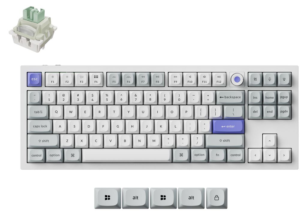 Keychron Q3 HE 8K Q3HW-P1 klawiatura magnetyczna do gier, Zdjęcie produktu 
