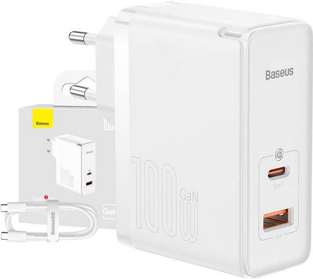 Baseus GaN5 Pro Schnellladegert 100 W - Wei