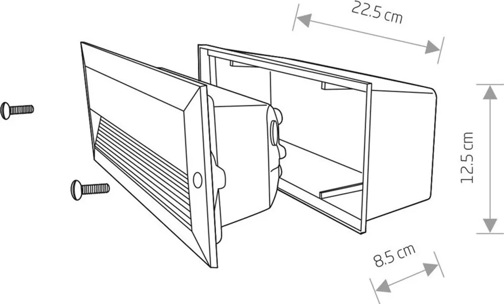 Luminaire Mural Extérieur Graphite Basalt pour Éclairage de Façade LED - 4