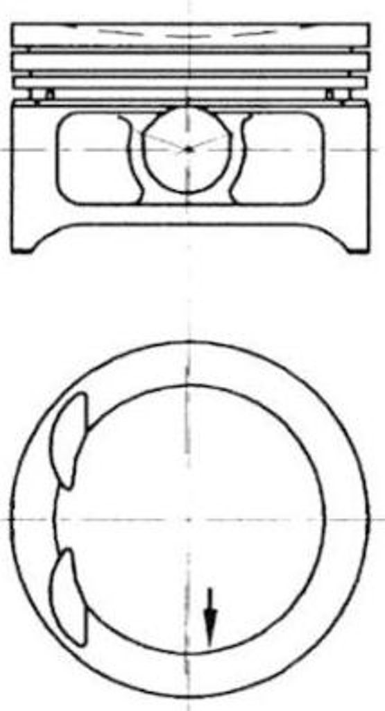 KOLBENSCHMIDT 97363610 Kolben für OPEL VECTRA B (36) Frontera B SUV (U99) VECTRA B Caravan (31) VECTRA B CC (38) Frontera A SUV (U92) Sintra (APV)