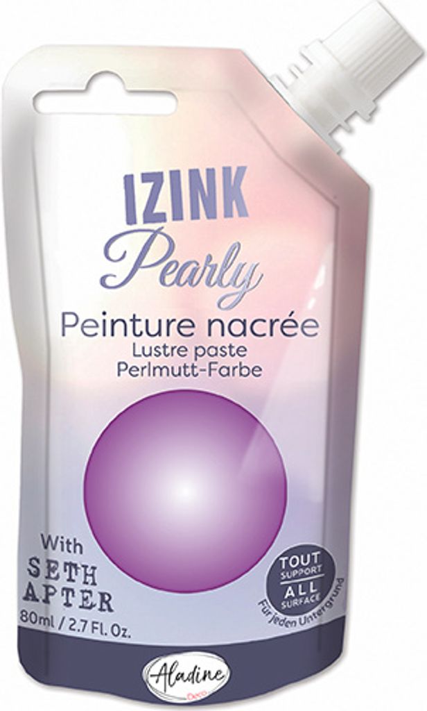 Aladine Aladine Izink Pearly Mother of Pearl Farbe 80 ml Lavendel