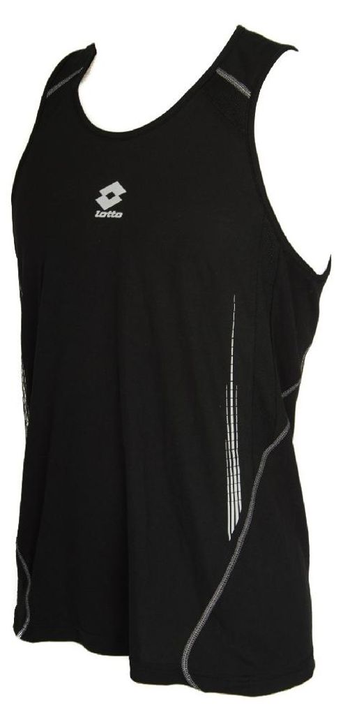 Tank-Top T-shirt ärmellos Gym Sport Mann Herr LOTTO Artikel L0691 TANK RUNNER, S, Poliestere 100%