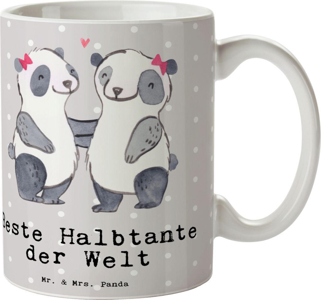 Mr. & Mrs. Panda Tasse Panda Beste Halbtante der Welt - Produktbild 