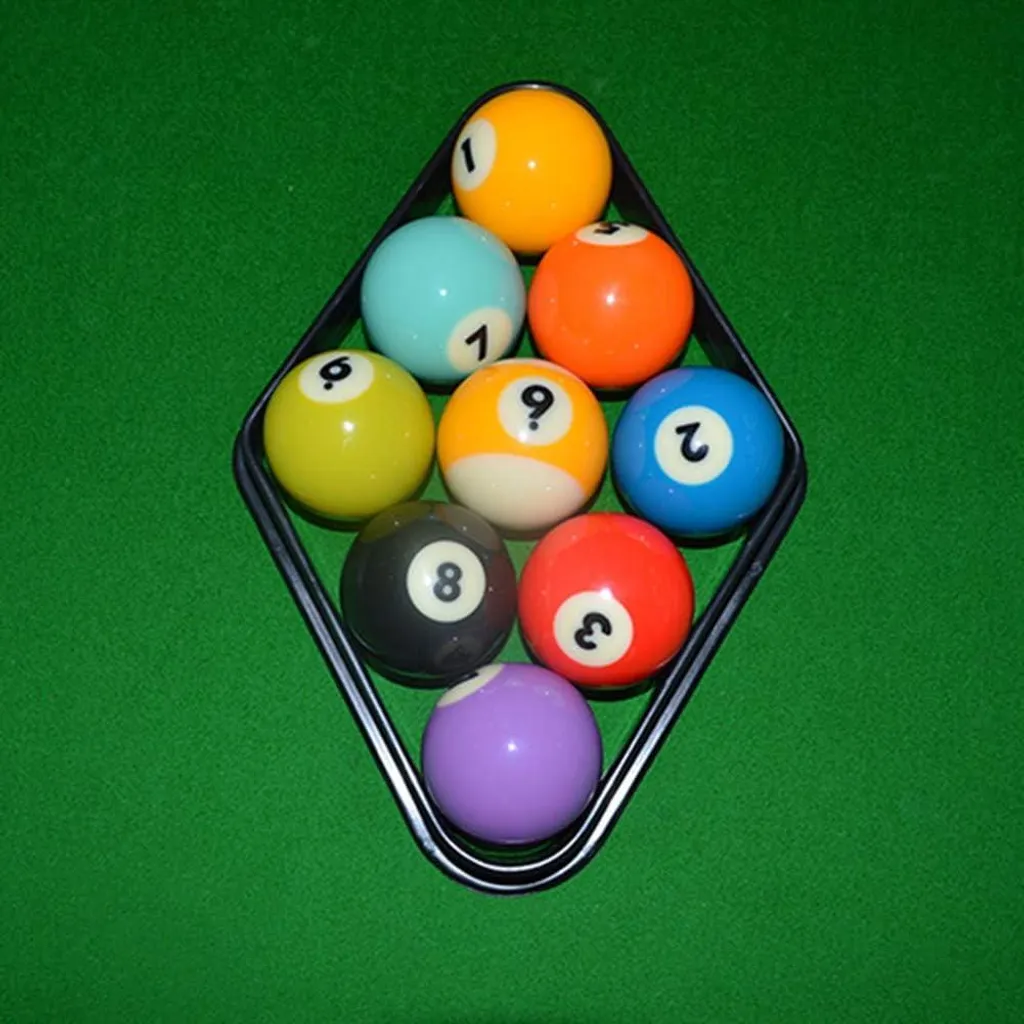 Allecto Premium Set de 2 Racks de Billard Triangle 9 Boules en Plastique