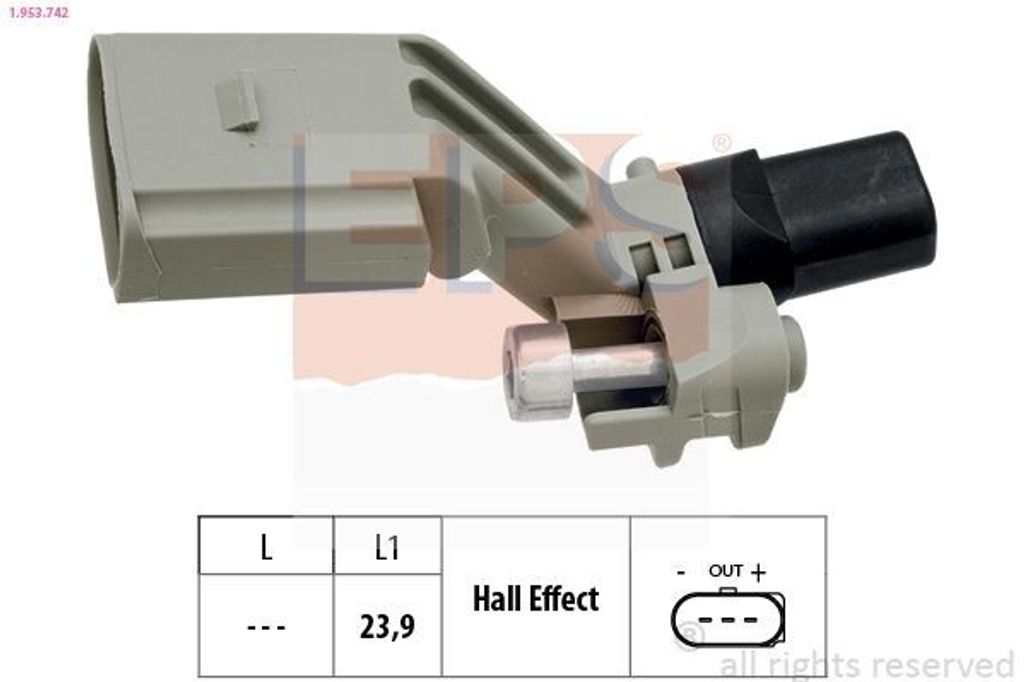EPS 1.953.742 Kurbelwellensensor Impulsgeber für VW GOLF VI (5K1)