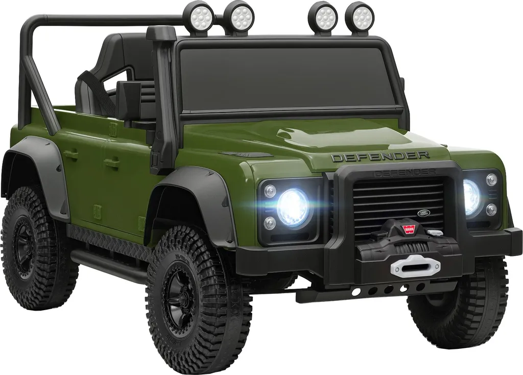 Buggy enfant sécurisé avec télécommande parentale Land Rover 12V