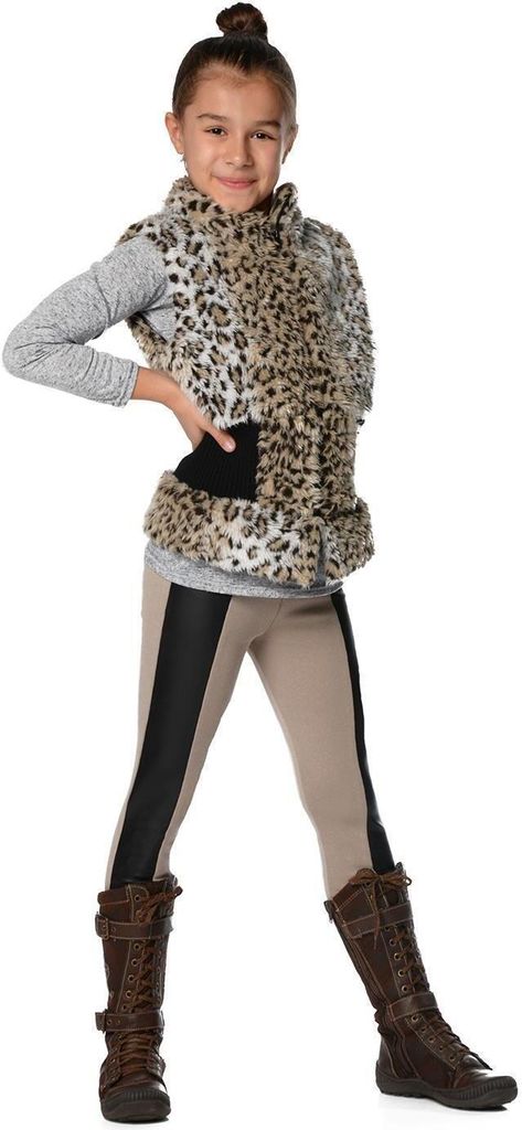 Kinder Thermo-Leggings Kinder Mädchen ; Beige/92