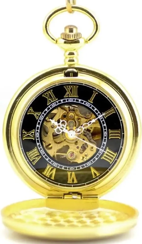 Montre de Poche Doré Antichoc - Garde-Temps Robuste KP35311