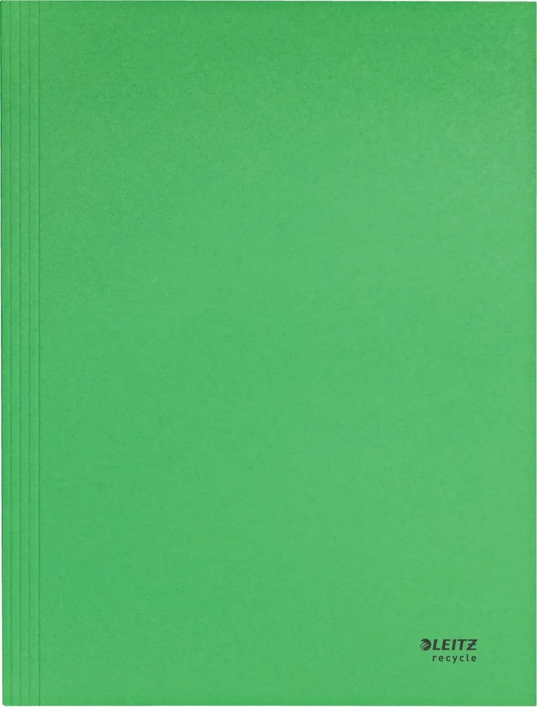 Leitz 39060055 Jurismappe Recycle A4 Vert - Lot de 10 Chemises à Élastiques