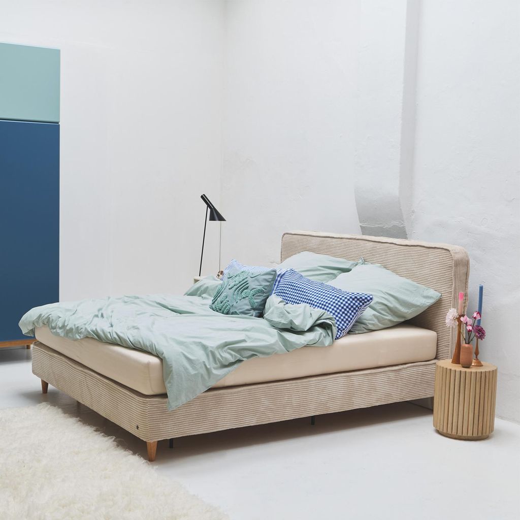 Tom Tailor Bettwäsche Simple Life 620600-849 aqua-grey uni Knitterlook, Größe:135x200 cm + 80x80 cm