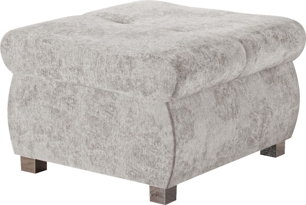 MIRJAN24 Polsterhocker Orkan Klein, Moderne Sitzhocker vom Hersteller, Holzkonstruktion, 60x60x39 cm (Farbe: Clara 215.19)