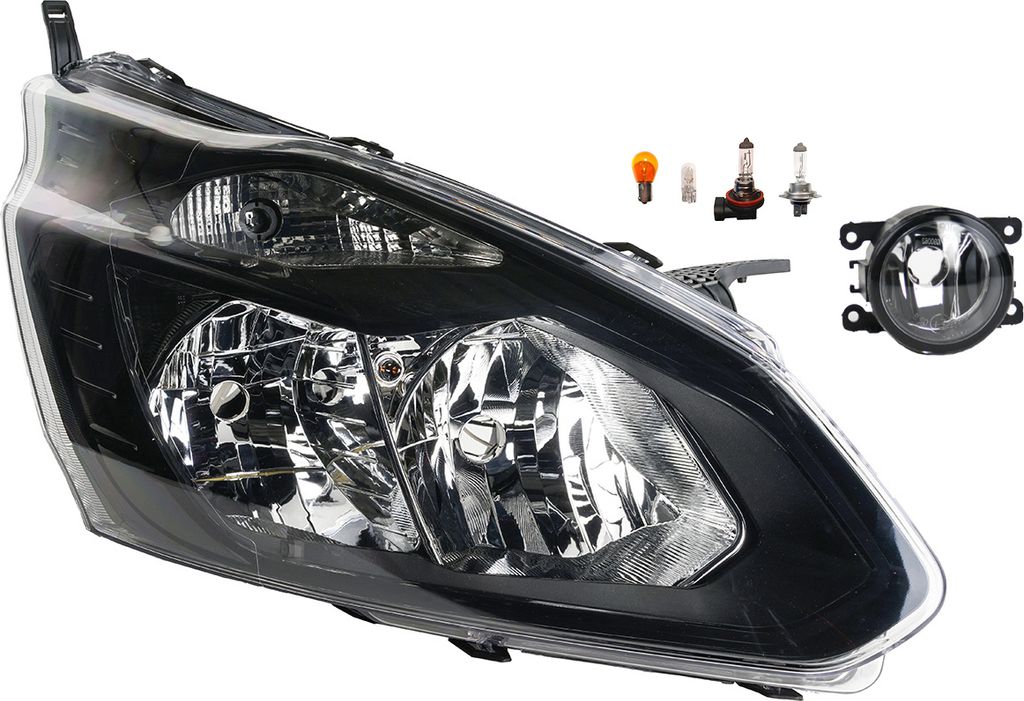 Johns, Scheinwerfer Halogen passend für Ford Transit Custom 12 12-17 H7 R +Nebel+Leuch. 1801820 1778044 1779194 1783378 1818127 1866474 BK2113W029...