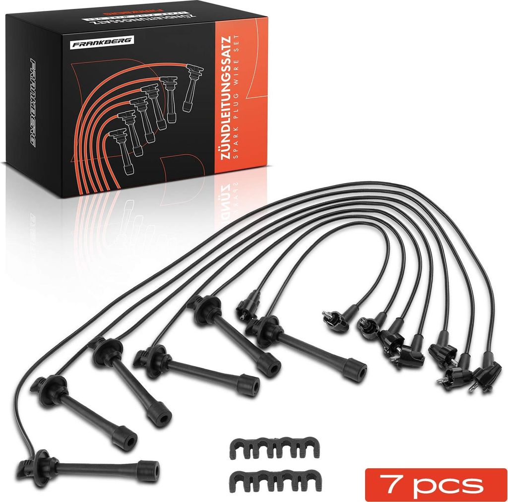 Frankberg 7x Zündleitungssatz Zündkabel für Toyota Land Cruiser 80 J8 1992-1997