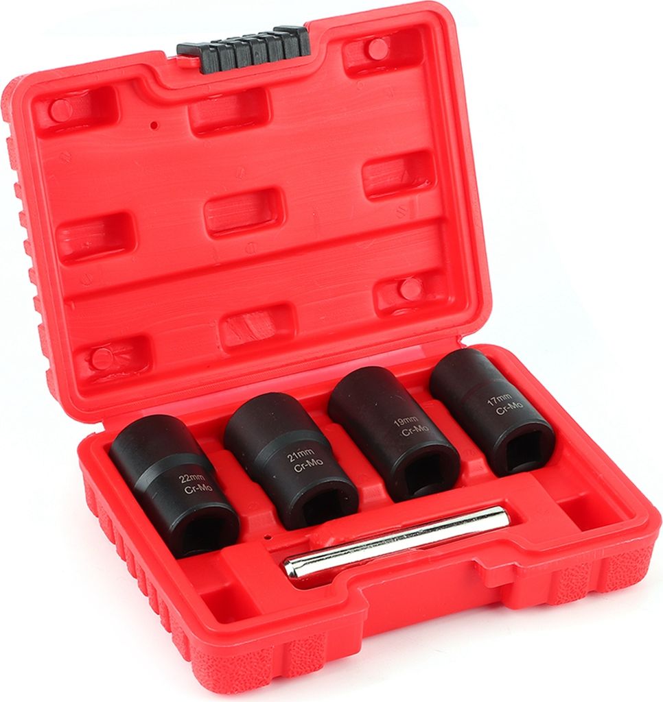 5pcs/set beschädigte Mutter Lock Remover 1/2in Drive Größe Twist Socket Straight Bar Set