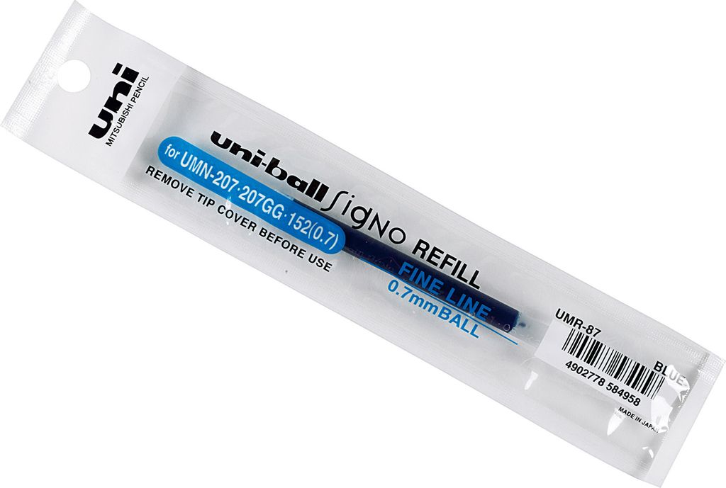 uni-ball Refillmine (UMR-87), Strichfarbe: blau Produktbild 