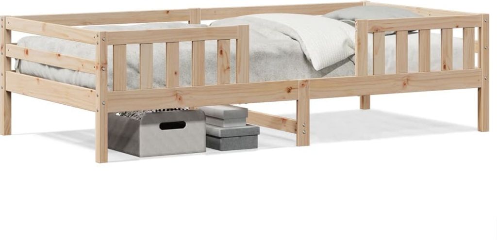 "Rabatt" Massivholzbett Schlafzimmer - Bettgestell moderne - ohne Matratze - 100x200 cm Kiefernholz - Klassische Betten CC23380