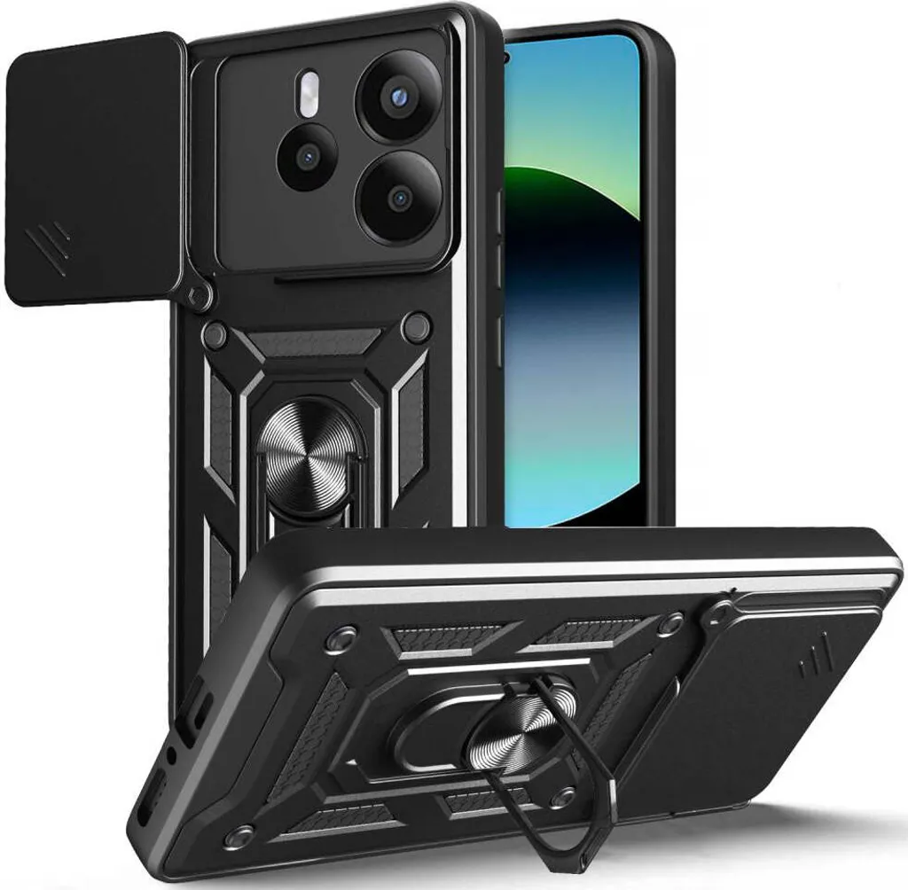 Tech-Protect Camshield Pro Xiaomi Redmi Note 14 5G Nero Opaco - Cover Blindata - 10