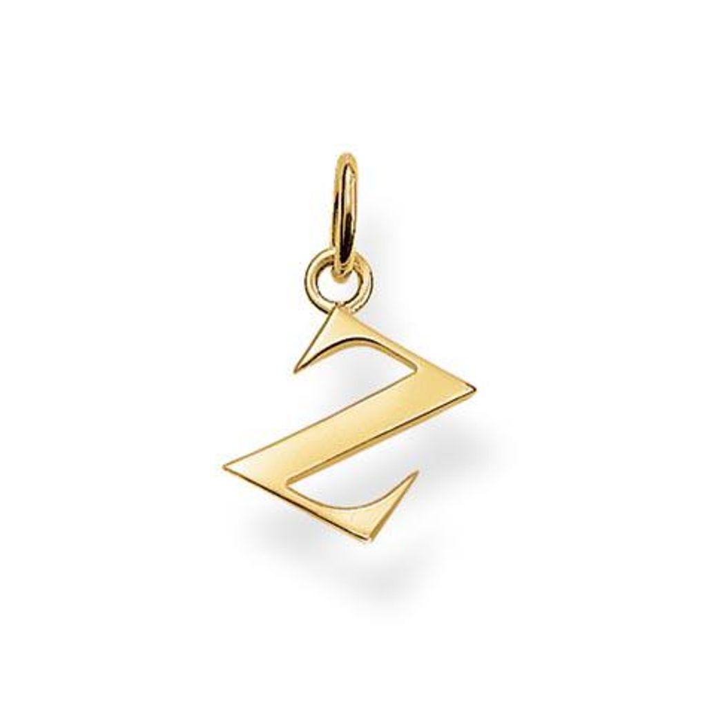 Thomas Sabo PE613-413-12 Ketten-Anhänger Buchstabe Z Silber Gelbgold