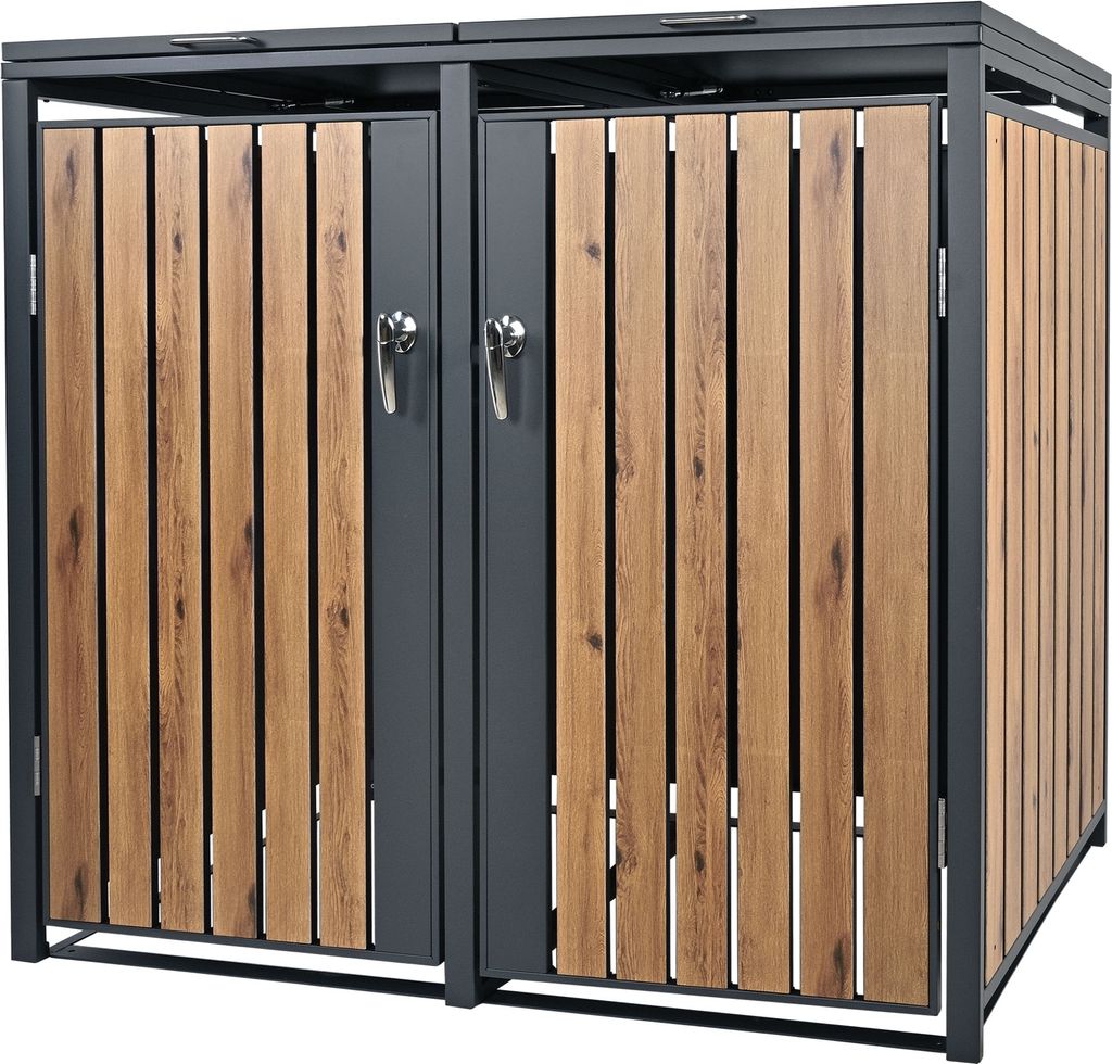 ML-Design 2-košový box na 2 koše 240L 132x80x116,3 cm Obrázek produktu 