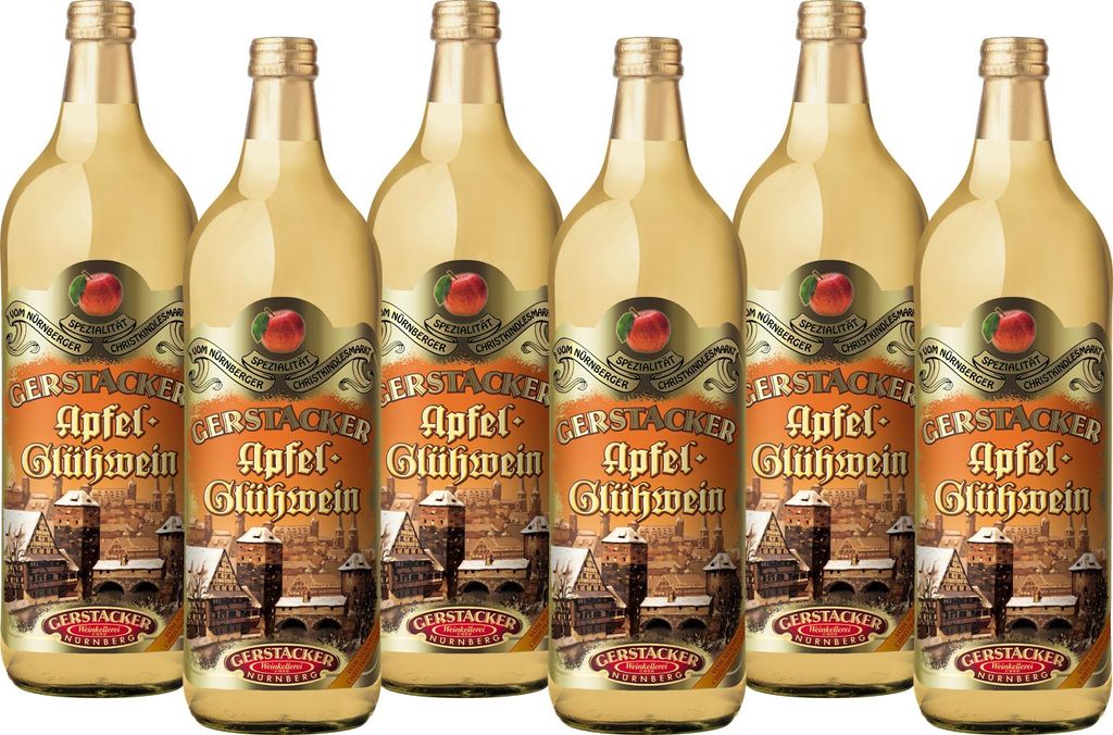GERSTACKER Apfel-Glühwein (6 x 1 l) Produktbild 