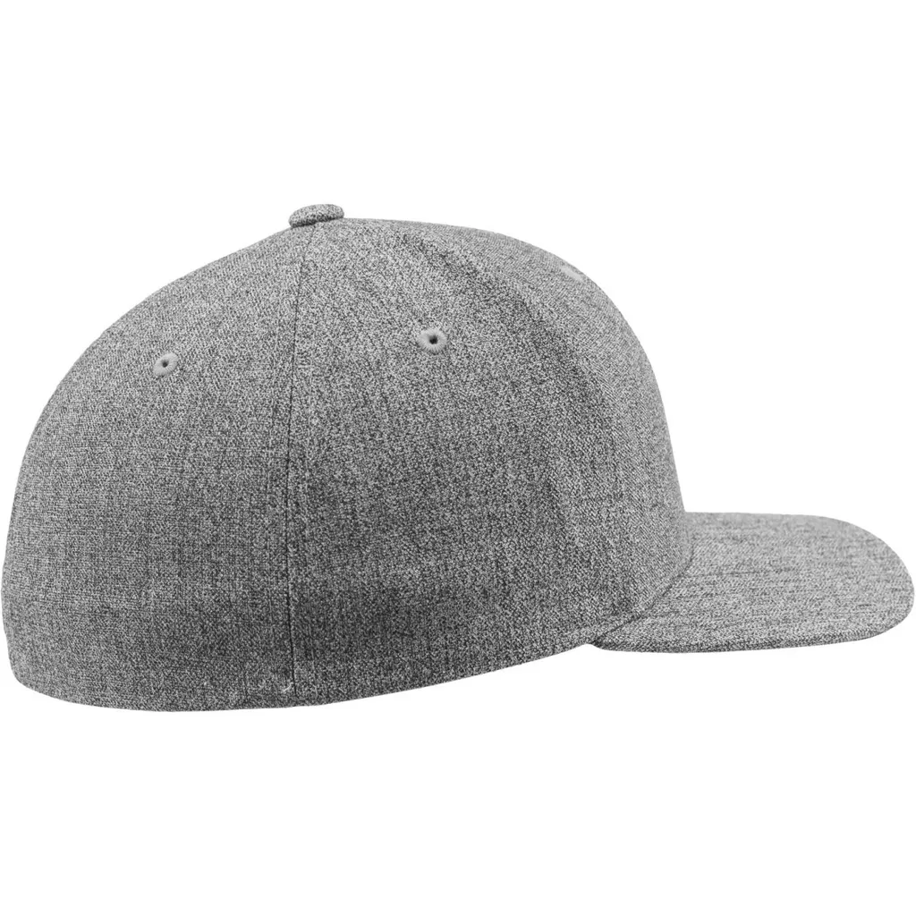 Berretto Flexfit 6277PS Heather Grey S/M | Visiera Nera Professionale - 3