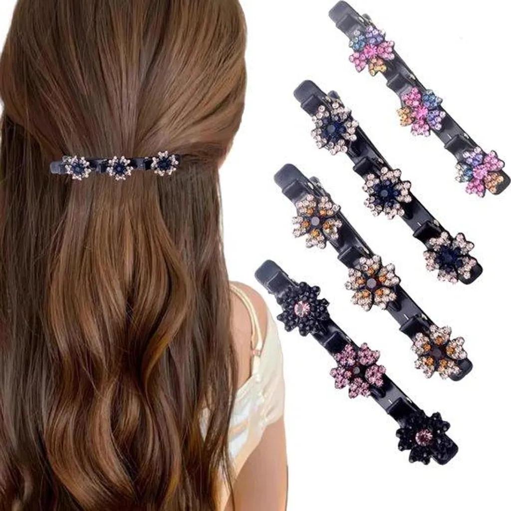 Barrette à cheveux pour mariage ou soirée - Strass colorés élégants