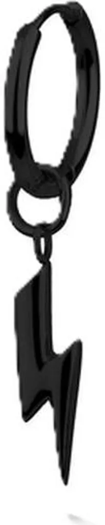 Boucles d'oreilles Radiant HIN00336 Noir Homme - Créole Chic 1 Unité