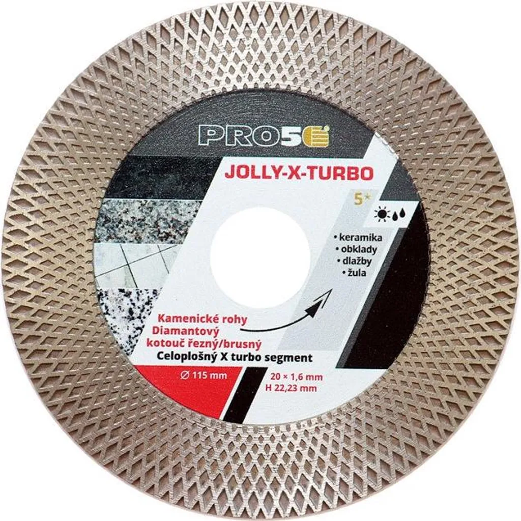 Disco Indistruttibile PRO5 115mm | Taglio Gres e Levigatura Jolly
