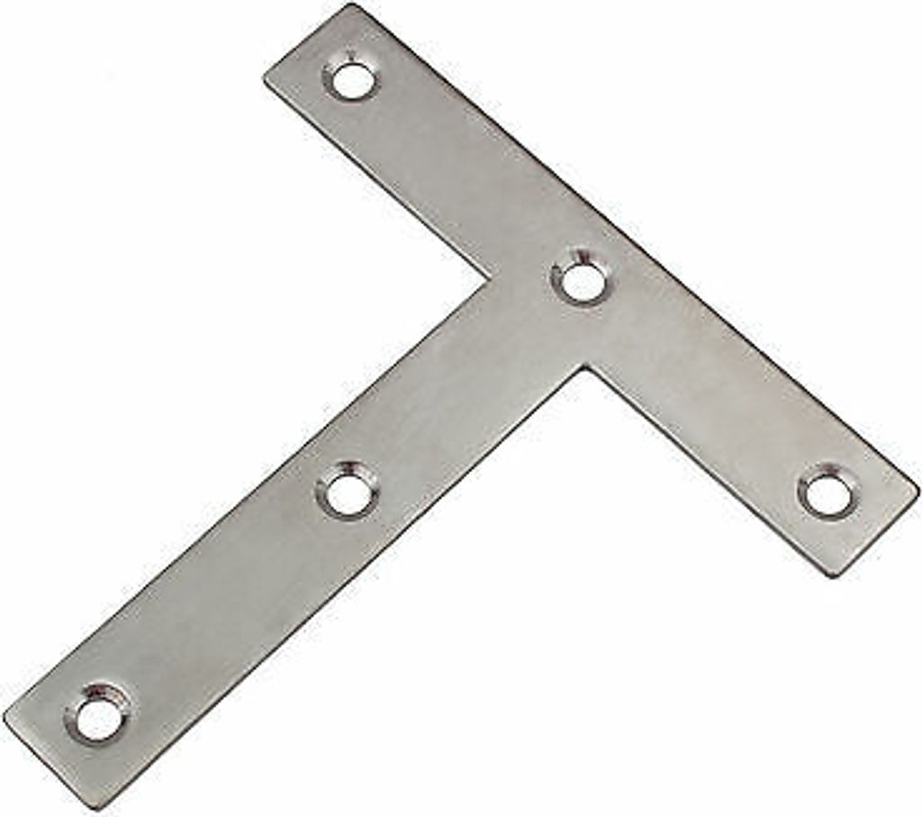 Edelstahl T-Blech Lochplatten Holzverbinder Lochblech Flachverbinder 5-18 120x120mm 1 Stück