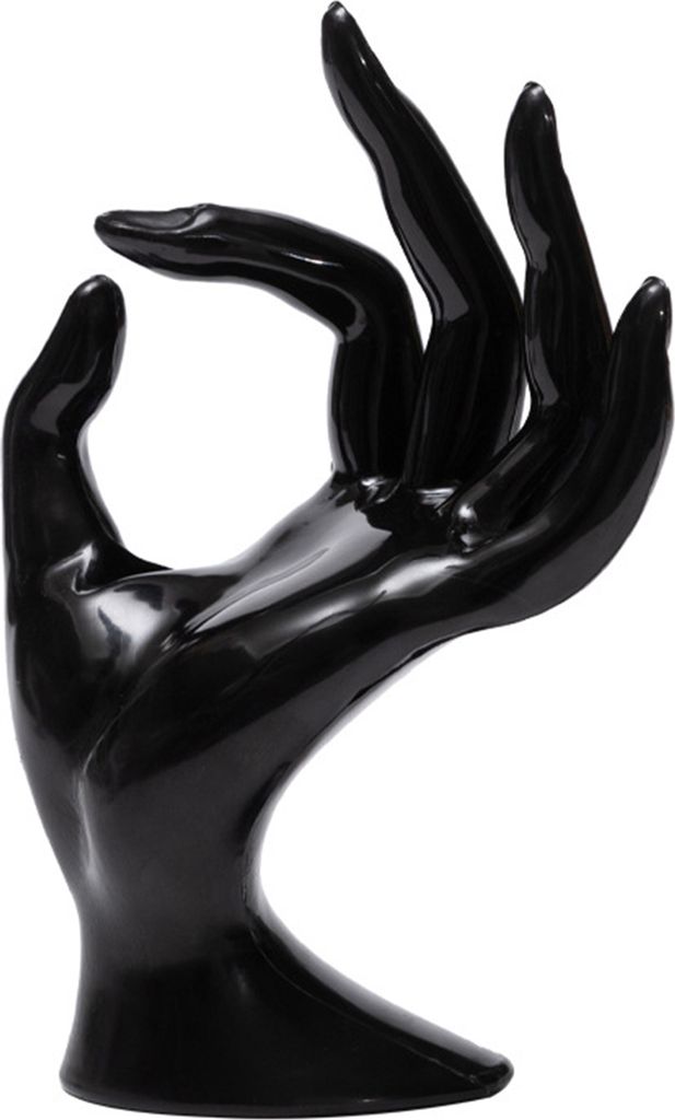 OK Gesture Schmuckständer, handförmig, modern, robust, Kunststoff, für den Schreibtisch, für Halsketten, Ringe, Armbänder, Show-Organizer, St...