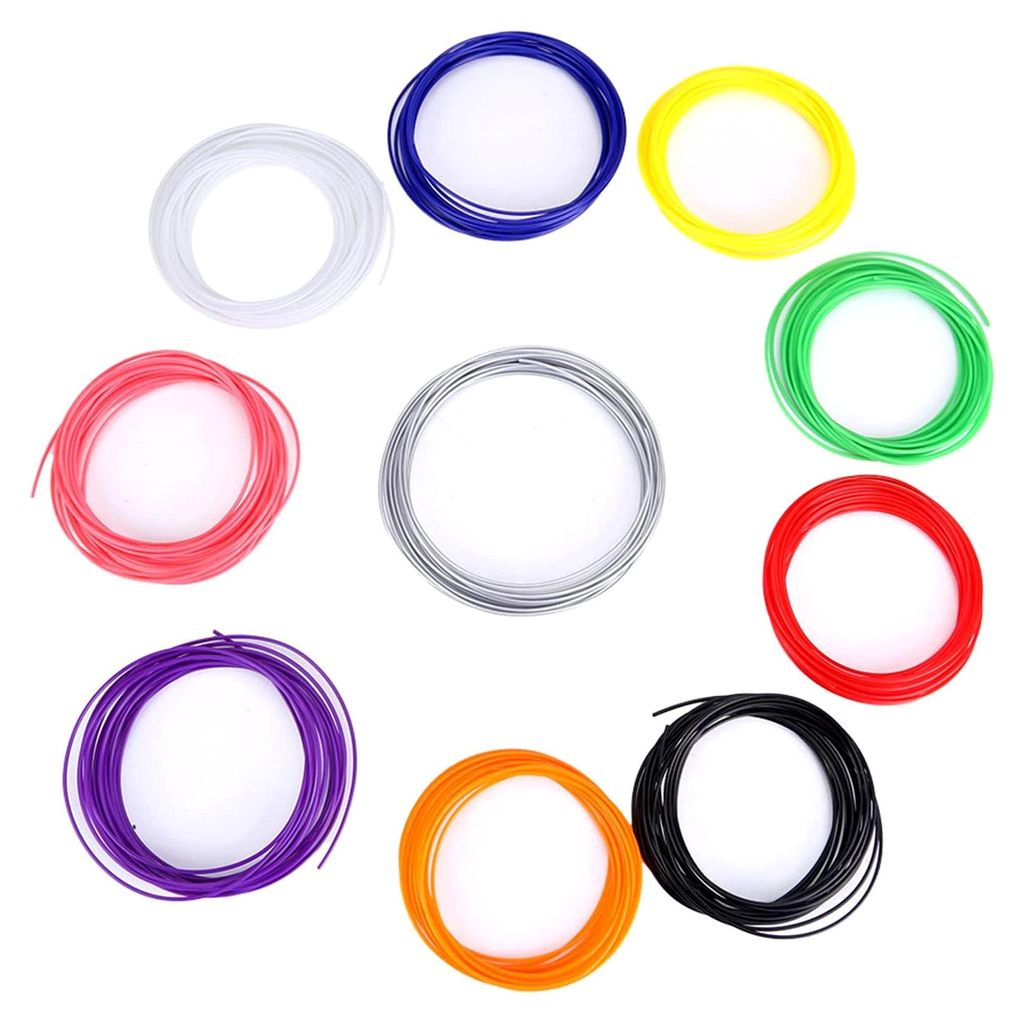 Biologisch abbaubares 1,75-mm-PCL-Filament – 10-farbiges 3D-Stift-Filament für das Drucken bei niedrigen Temperaturen