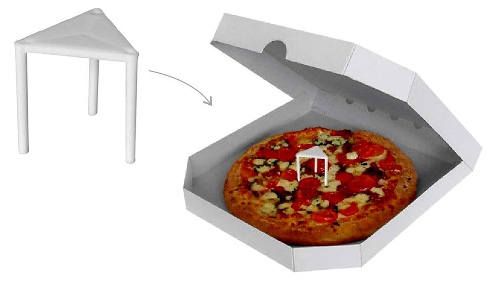 Pizzakarton Abstandshalter aus Kunststoff, 3 cm