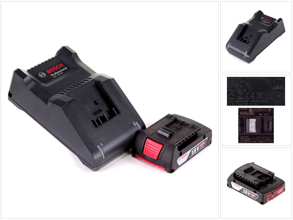 Zestaw startowy Bosch 18V z 1x akumulatorem GBA 2.0Ah + Zdjęcie produktu 