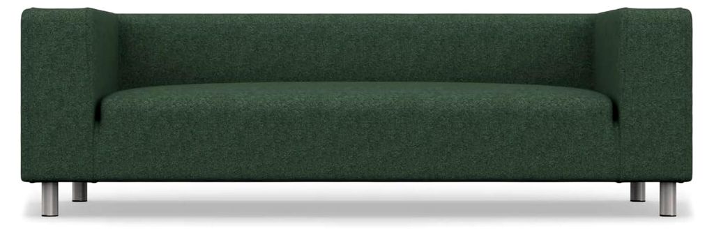 Ersatzbezug für 4-Sitzer-Sofa, handgefertigt, kompatibel mit Klippan-Couch, strapazierfähig, Grün