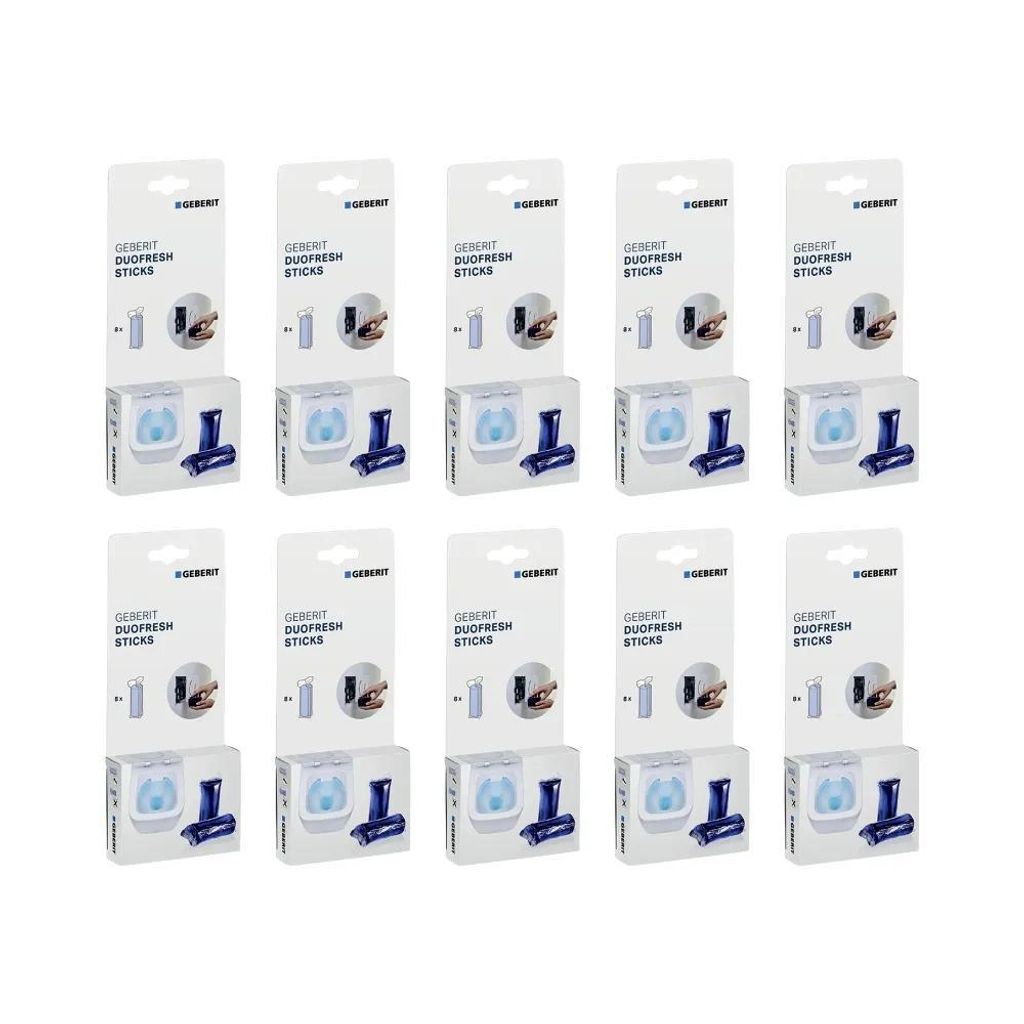 Geberit DuoFresh Sticks SET 10 x 8 Stück Produktbild 