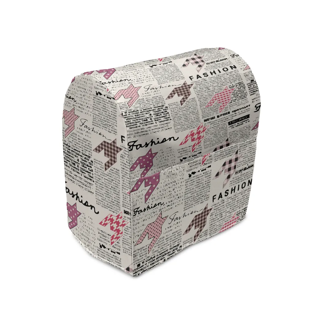 Couverture pour Mixeur de Cuisine Motif Rétro Rose et Noir avec Poches