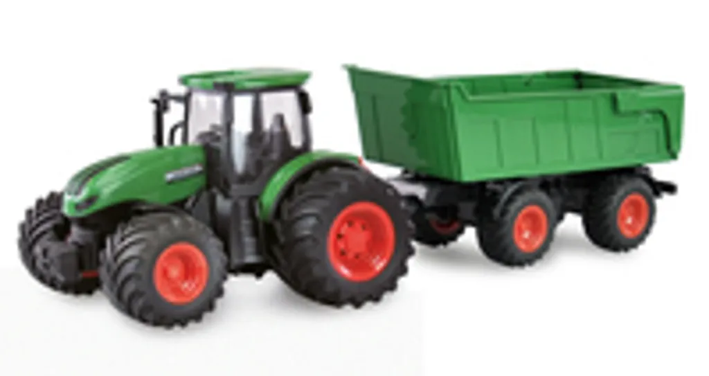 Tracteur RC avec batterie rechargeable : fini les piles pour la remorque
