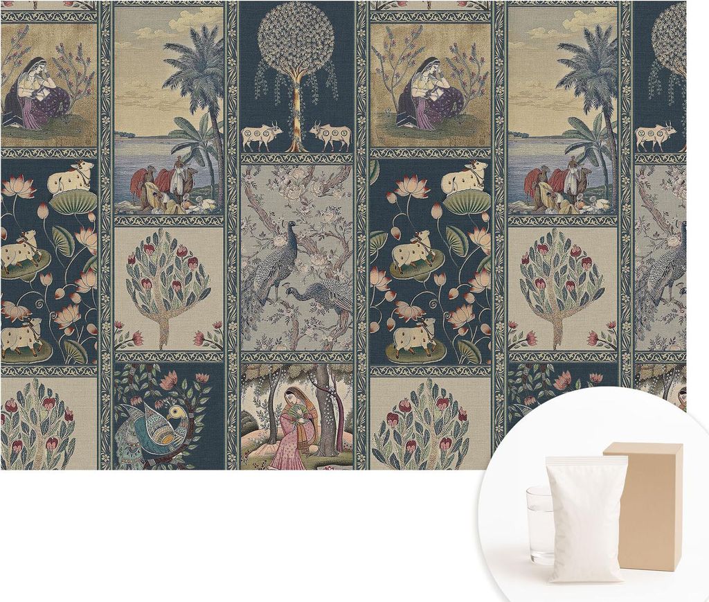 Fototapete - Wandbilder für Wohnzimmer - 152x104 cm - Dekorative Wandfolie - Modernes Design für Wanddekoration - Tapeten für Innenräume - Roma...