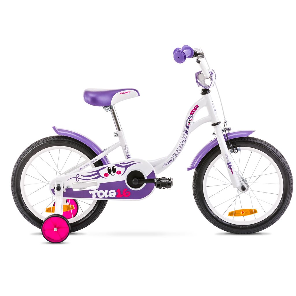 Kinderfahrrad 16 Zoll Fahrrad für Kinder Mädchen Kinderrad Mädchenfahrrad Lila 