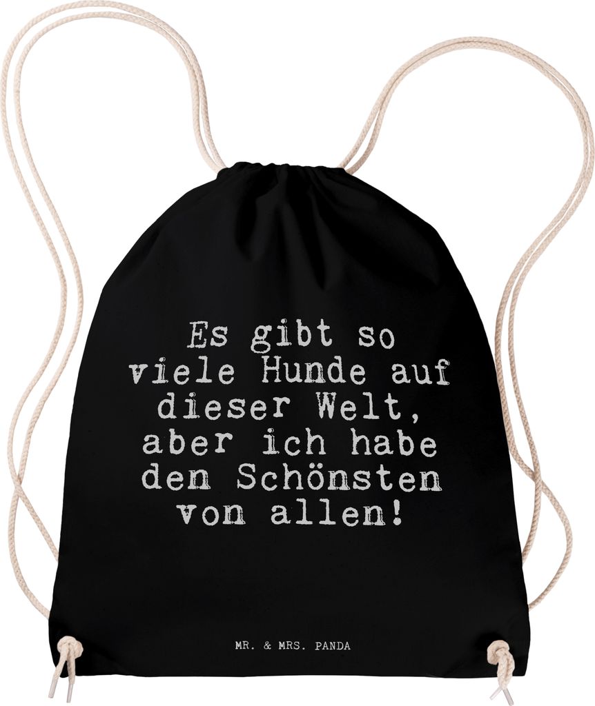 Mr. & Mrs. Panda Jutebeutel Es gibt so viele... - Schwarz - Geschenk, Spruch Sprüche Weisheiten Zitate Lustig Weisheit Worte, Hundebesitzer, Baumw...