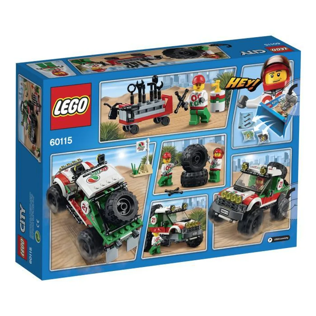 LEGO City 60115 Le Véhicule Tout-Terrain 4x4 de Course avec Figurine